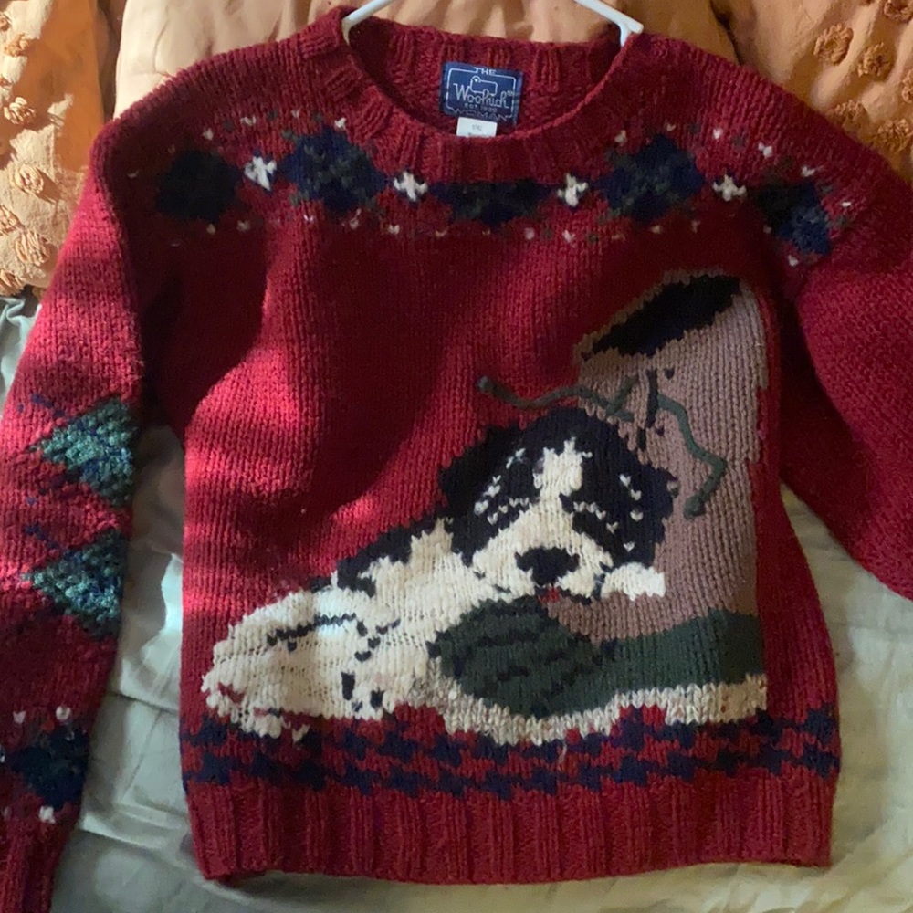 Red puppy sweater size small!